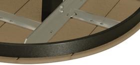 Berlin Gardens Homestead Tables HDT0044D 44" Square Table Westrich